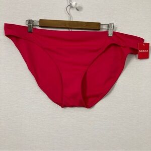 New SPANX Swim Bikini Bottom in Pink Hibiscus size 2X